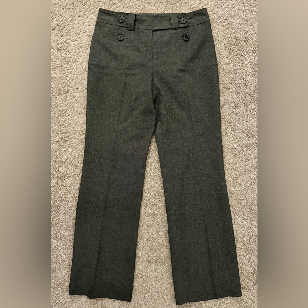 Ann Taylor Signature Fit Dark Gray Lined Trousers - Size 6 EUC